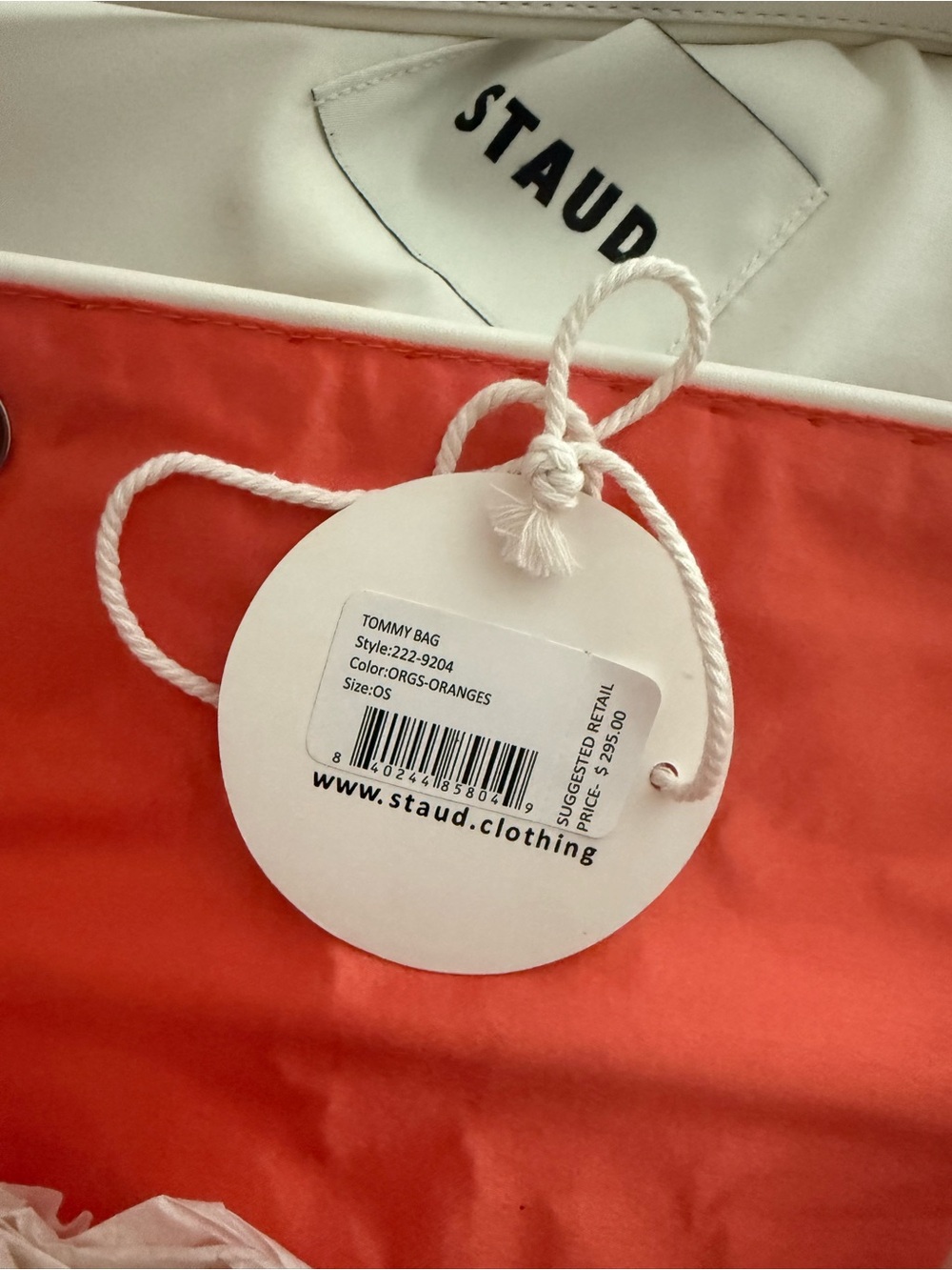 NWT STAUD Tommy Bag, Oranges - Picture 7 of 13